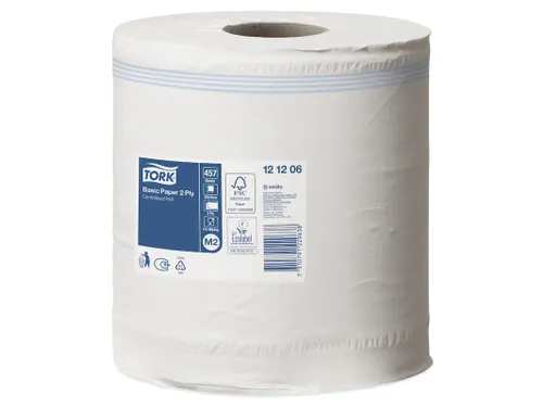Poetsrol Tork 2-laags Wit Universal 121206