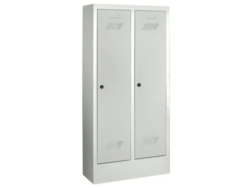lockerkast v. kinderen,HxBxD 1300x530x300mm,2vak,RAL7035,front RAL7035