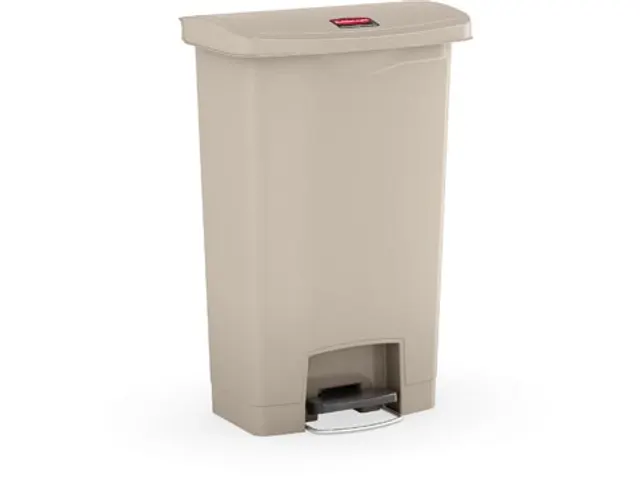 Rubbermaid Slim Jim collecteur Step-On Front Step, beige, 50 l