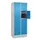lockerkast,HxBxD 1950x800x500mm,2x4vakken,vak B 400mm,cil.-slot,sokkel