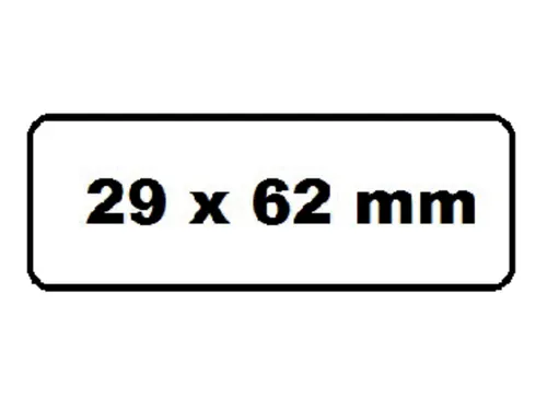 Labeletiket Quantore DK-11209 29x62mm adres wit