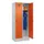 locker,HxBxD 1950x800x500mm,2vak,vak B 400mm,draaigrendel,sokkel