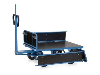 Handtrekwagen 6453PZ 450kg 1140x740mm hout polyurethaan trekoog - 3