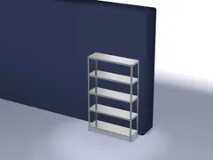 magazijnstelling,grondveld,HxBxD 2000x1300x400mm,vaklast 350kg