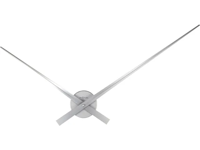Horloge murale NeXtime Hands Ø85cm aluminium/argent