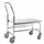 RVS duwbeugelwagen,draagverm. 100kg,laadvl. LxB 710x360mm,RVSplaat