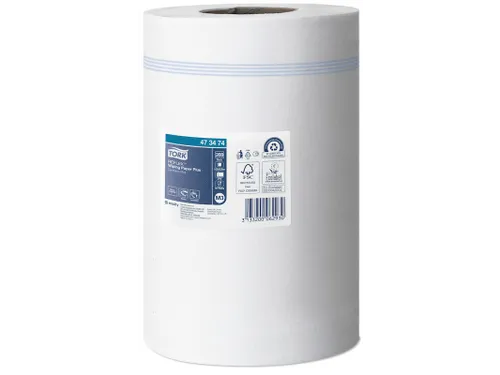 Tork 473474 Poetspapier M3 2-Laags Mini Centerfeed Smartcore Wit