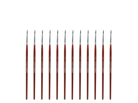 Penseel Kangaro Serie 120 rond Nr. 1 geitenhaar doos 12 stuks