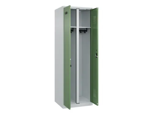 locker voor scheiding van kleding,HxBxD 1850x600x500mm,2vak
