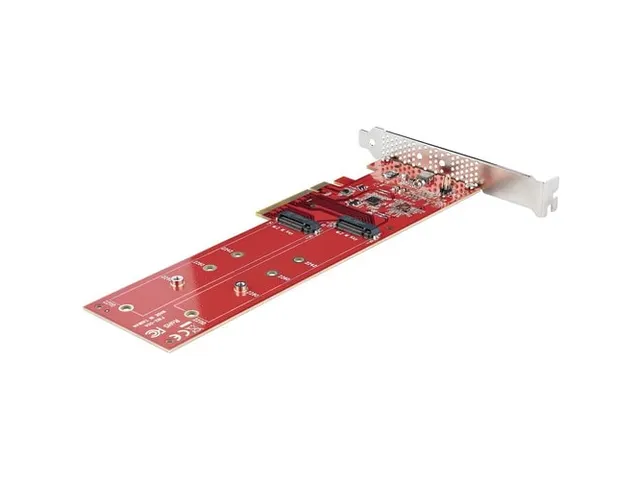 Dual M.2 PCI Express SSD Adapter Kaart