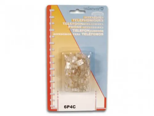 Modulaire Plug RJ11 6P4C, 50 ST. IN Blister