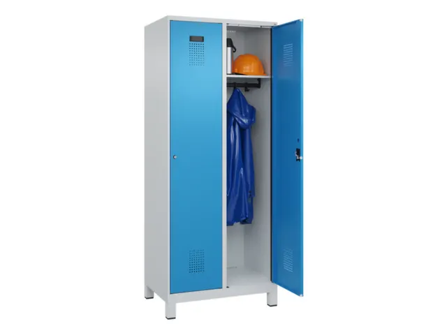 locker,HxBxD 1950x800x500mm,2vak,vak B 400mm,cil.-slot,voeten