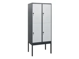 dubbeldekse locker,HxBxD 1950x800x500mm,2x2vak.,vak B 400mm