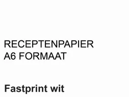 Receptpapier Fastprint A6 80 gram wit 2000vel