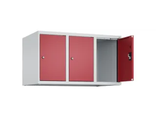 opzetkast,v. locker,3vak.,vak B 300mm,HxBxD 500x900x500mm,cilinderslot - 1