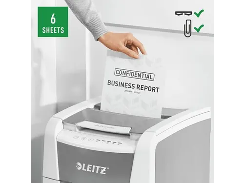 Papiervernietiger Leitz IQ Auto+ Small Office 100 P-5 snippers 2x15mm