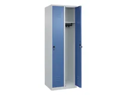 locker,HxBxD 1850x600x500mm,2vak,vak B 300mm,draaigrendel