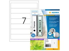 HERMA 10739 Orderetiket gerecycled papier A4 192x38mm Wit 560 stuks