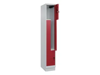 Z-garderobekast,HxBxD 1950x300x500mm,vak B 150/300mm,draaigrendel - 2
