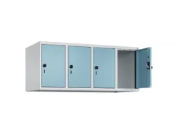 opzetkast,v. locker,4vak.,vak B 300mm,HxBxD 500x1200x500mm