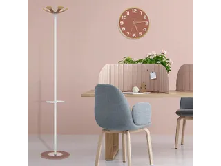 Unilux kapstok Aurora Staand Wit/Rood Beukenhout 6 haken - 5