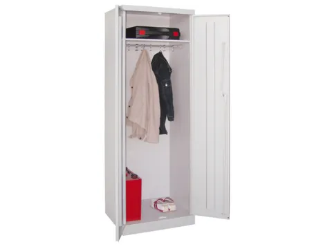kleding-/wasgoedkast,HxBxD 1800x600x500mm,RAL7035,front RAL5012