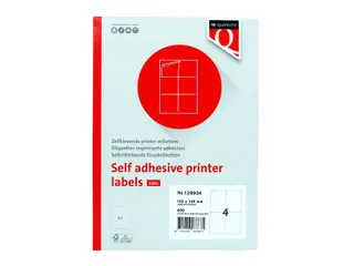 Etiket Quantore 105x148mm wit 400st - 2