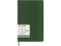 Agenda 2027 Moleskine 12M Weekly 7dag/1pagina large sc myrtle green