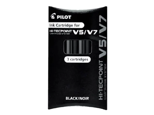 Inktpatroon Pilot rollerpen Hi-Tecpoint V5 en V7 Zwart