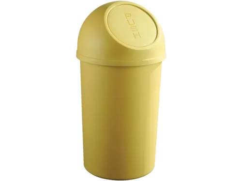 afvalbak,45l,HxØ 700x403mm,romp PP geel,deksel PP geel