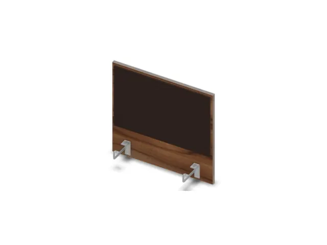 opzetpaneel bureau aanbouw zijkant NP-tiepolo nut BN2036-bruin 600mm