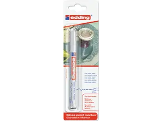Viltstift edding 780 lakmarker rond wit 0.8mm blister - 1