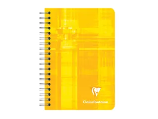 Notitieboek Clairefontaine 95x140mm 180 pagina's spiraal lijn assorti - 4