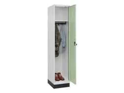 locker,HxBxD 1950x400x500mm,1vak,vak B 400mm,draaigrendel,sokkel
