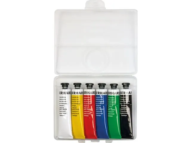 Gouache Eberhard Faber 6 couleurs tube 18ml