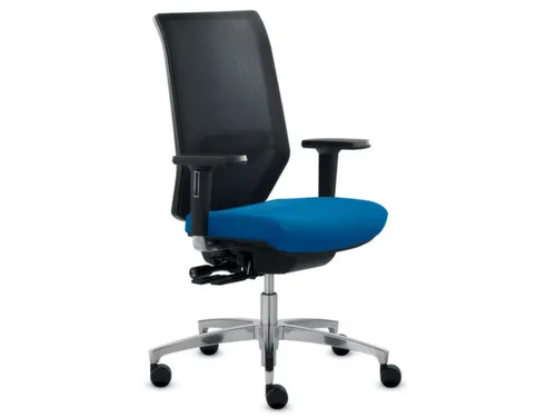 Dauphin Bureaustoel rugleuning met netbekleding Blauw