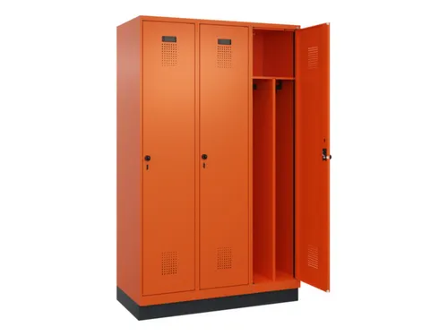 locker voor scheiding van kleding,HxBxD 1950x1200x500mm,3vak