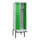 locker met bank,voor scheiding van kleding,HxBxD 2120x600x815mm,2vak