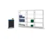 rayonnage modulaire,rayonnage départ,HxlxP 2000x1060x335mm