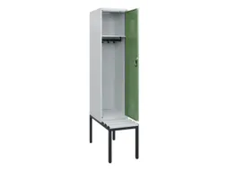 locker met bank,HxBxD 1950x400x815mm,1vak,vak B 400mm,cilinderslot