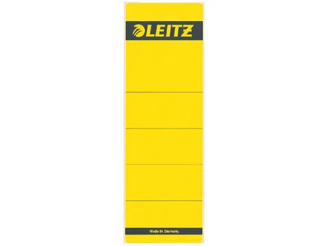 Rugetiket Leitz 1642 62x192mm Geel zelfklevend