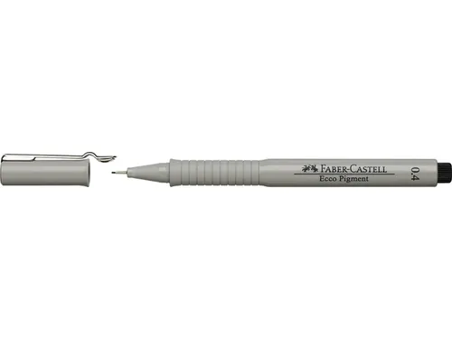 Tekenpen Faber Castell Ecco Pigment 0.4Mm Zwart