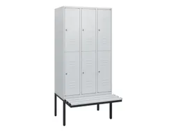 Dubbeldekse dekenkist,HxBxD 1950x900x815mm,3x2vak.,vak B 300mm