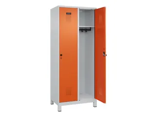 locker,HxBxD 1950x800x500mm,2vak,vak B 400mm,draaigrendel,voeten - 2