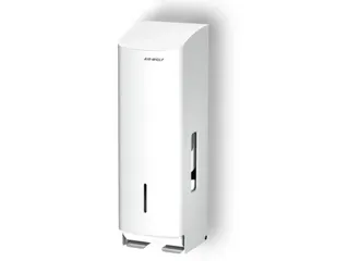 toiletpapierdispenser,HxBxD 377x117x130mm,v. 3rol(len),behuizing RVS - 2
