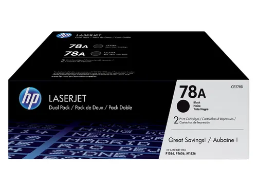 HP 78A CE278AD Toner Duopack 2K Zwart Origineel