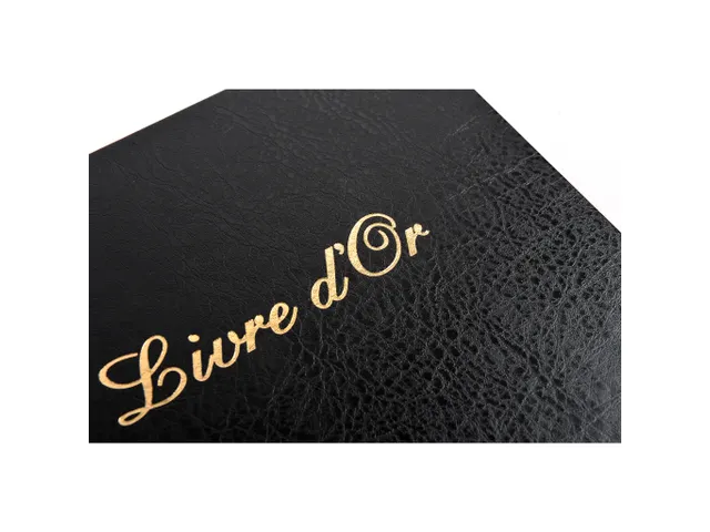 Livre d'or Balacron avec titre 100 pages blanches - 27x22 cm vertical