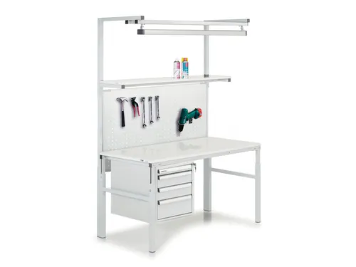 geperforeerde plaat,v. montagetafel,ESD,HxB 750x1800mm