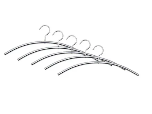 Kleerhangers Staal Zilver