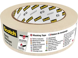 Afplaktape Scotch Basic 36mmx50m beige - 1
